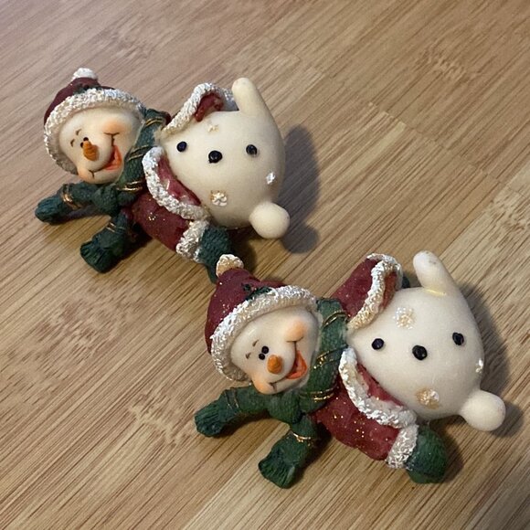 Adorable Christmas Snow Characters w/Santa Outfits - Picture 4 of 12